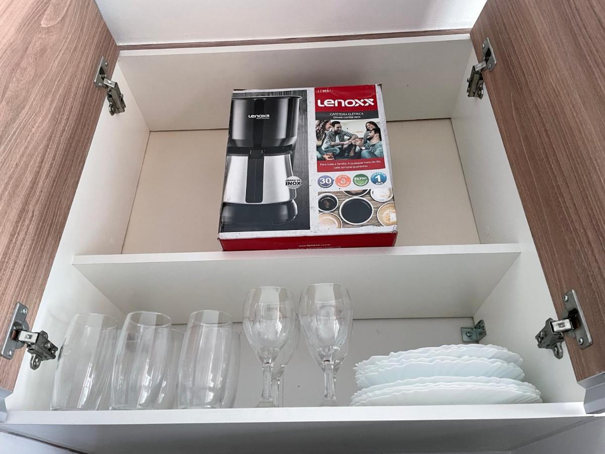 Apartmán Estanconfor Santos Com Vista Mar 6 Ac Garagem Alto 17º Andar Exteriér fotografie