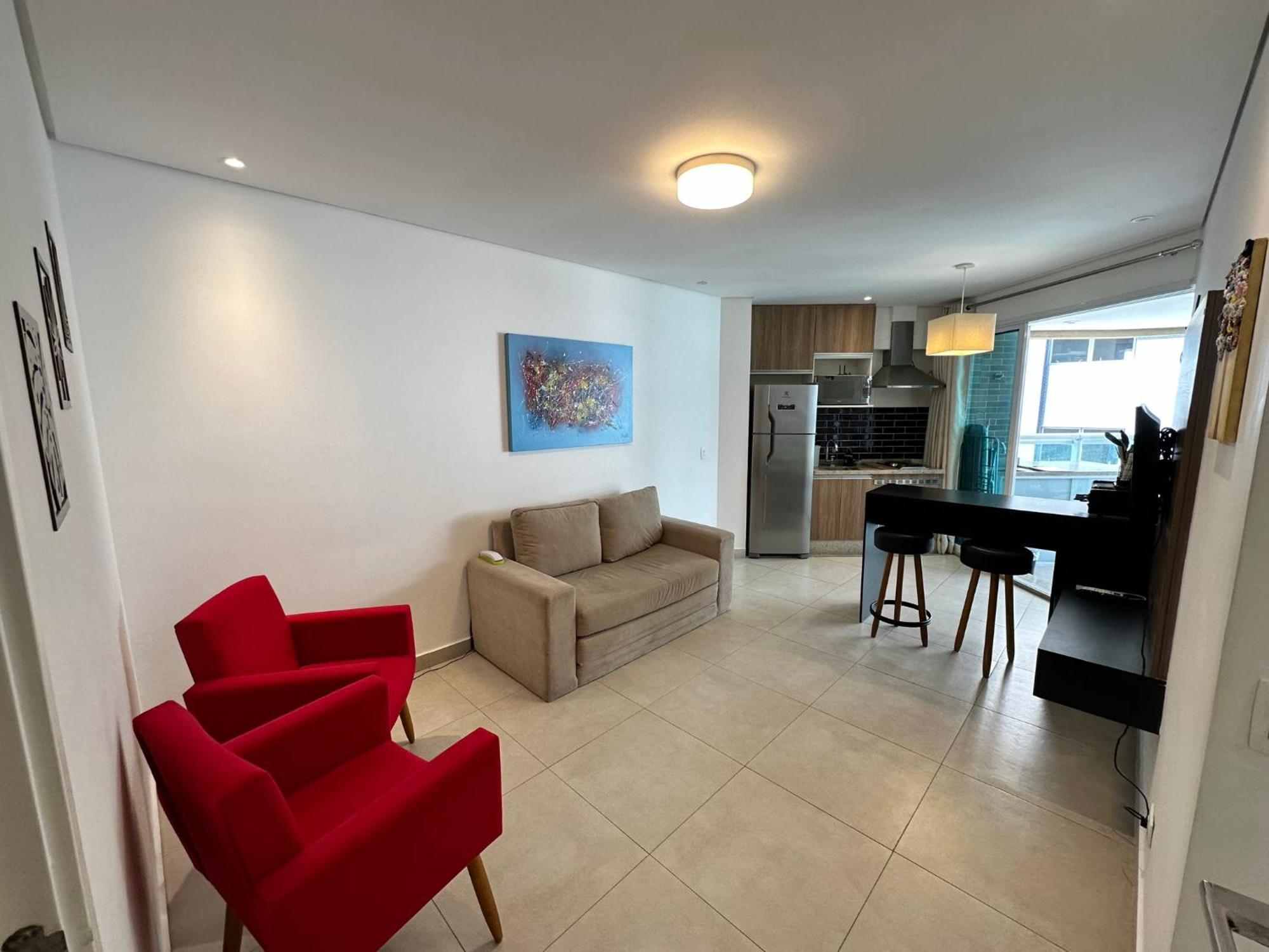 Apartmán Estanconfor Santos Com Vista Mar 6 Ac Garagem Alto 17º Andar Exteriér fotografie