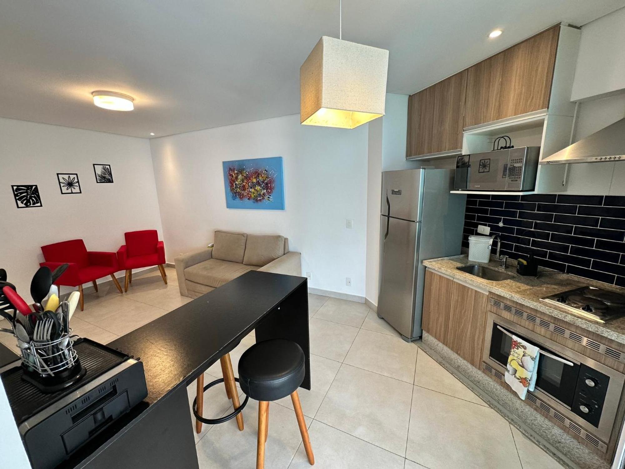 Apartmán Estanconfor Santos Com Vista Mar 6 Ac Garagem Alto 17º Andar Exteriér fotografie
