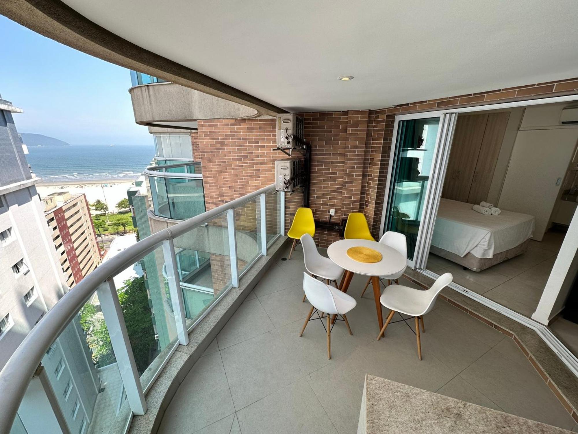Apartmán Estanconfor Santos Com Vista Mar 6 Ac Garagem Alto 17º Andar Exteriér fotografie