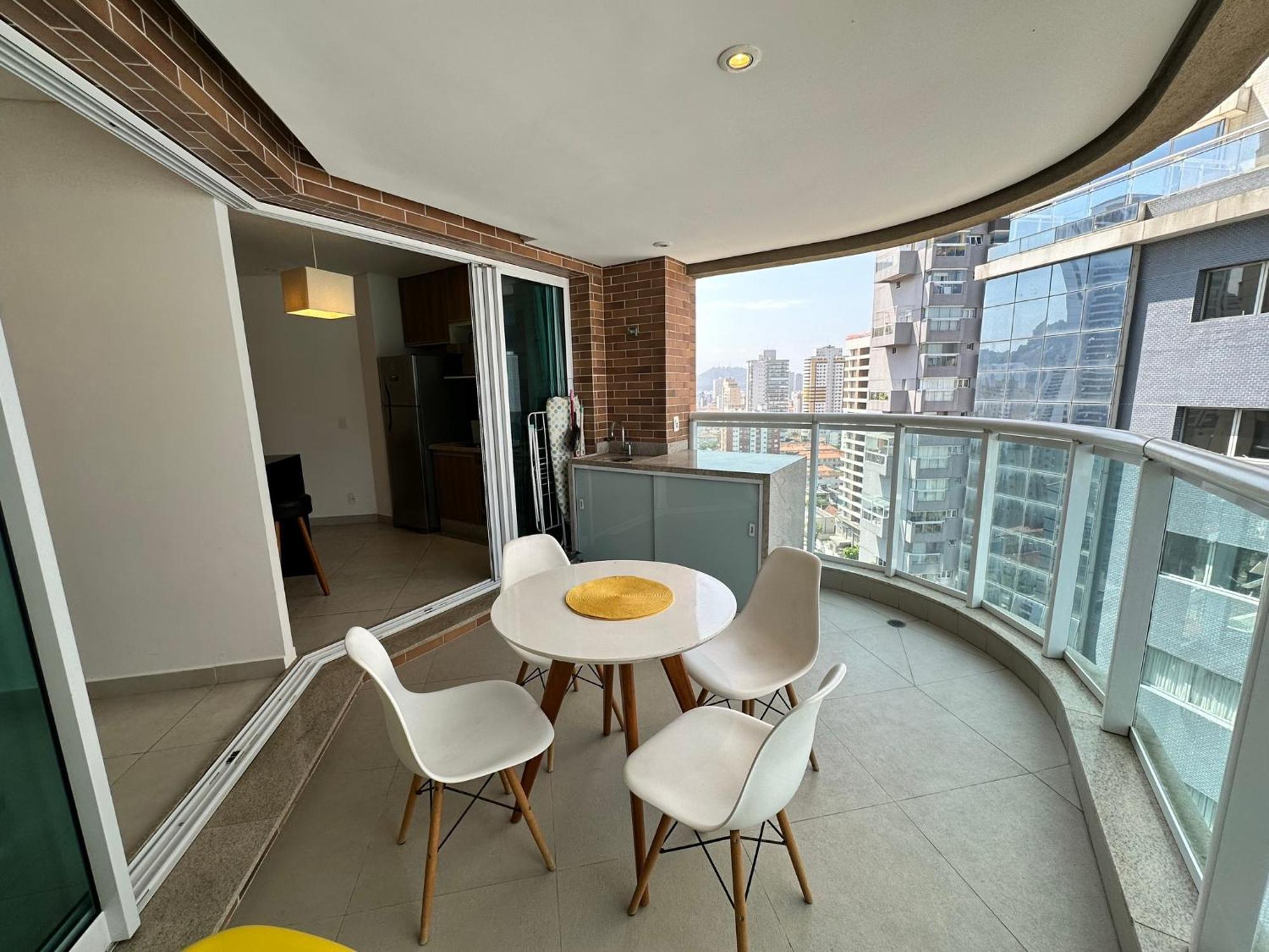 Apartmán Estanconfor Santos Com Vista Mar 6 Ac Garagem Alto 17º Andar Exteriér fotografie